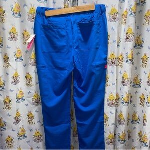Betsey Johnson Royal Blue Scrub Pants